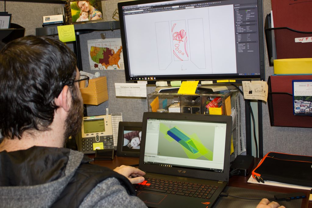 Cody, our lead designer completing the